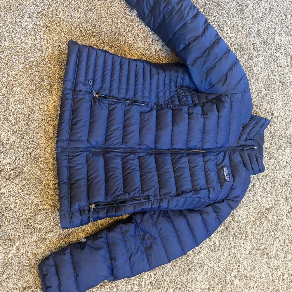 Patagonia Blue Puffer Jacket